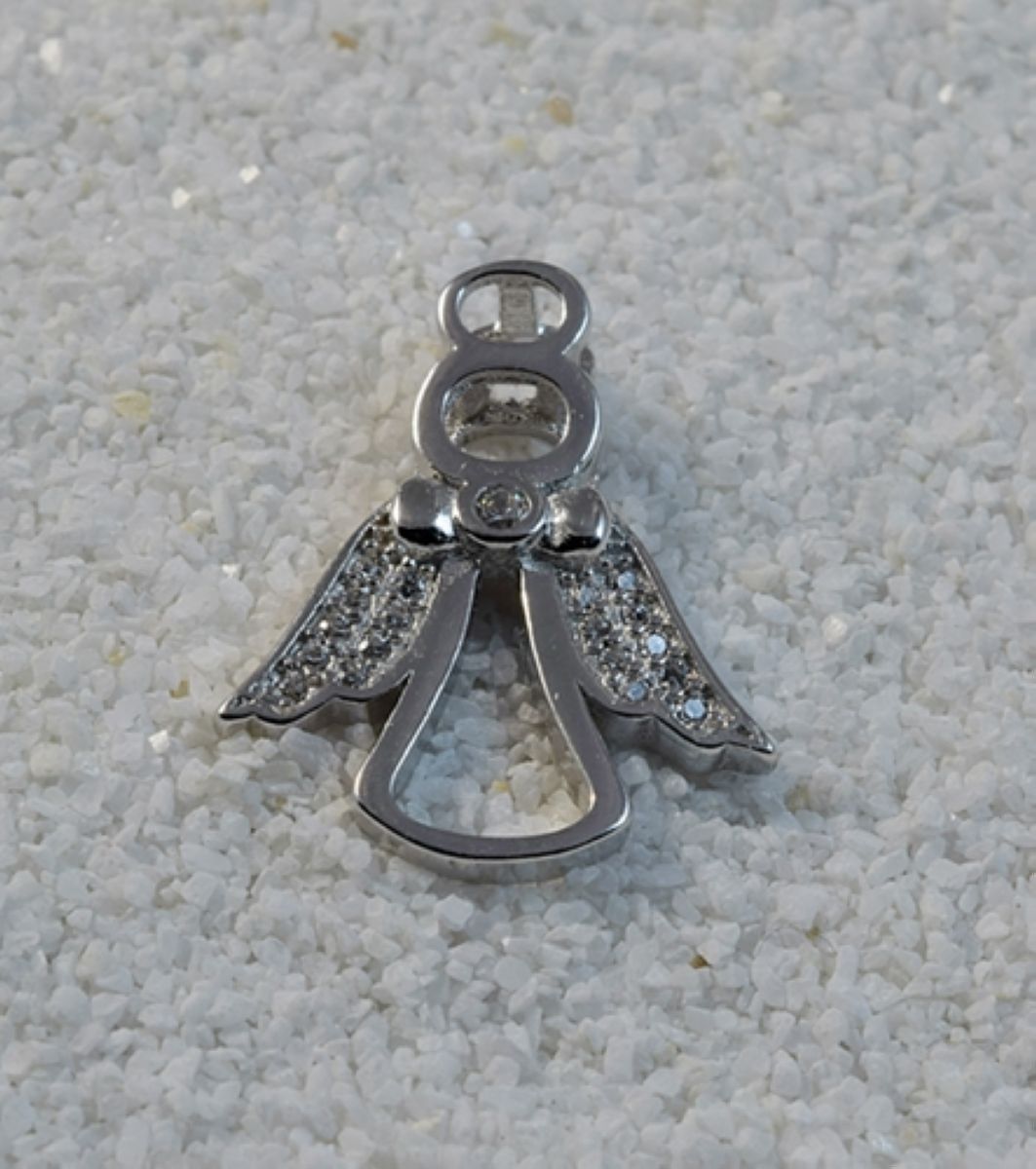 Ezüst medál kövekkel "angyal" - Image 2